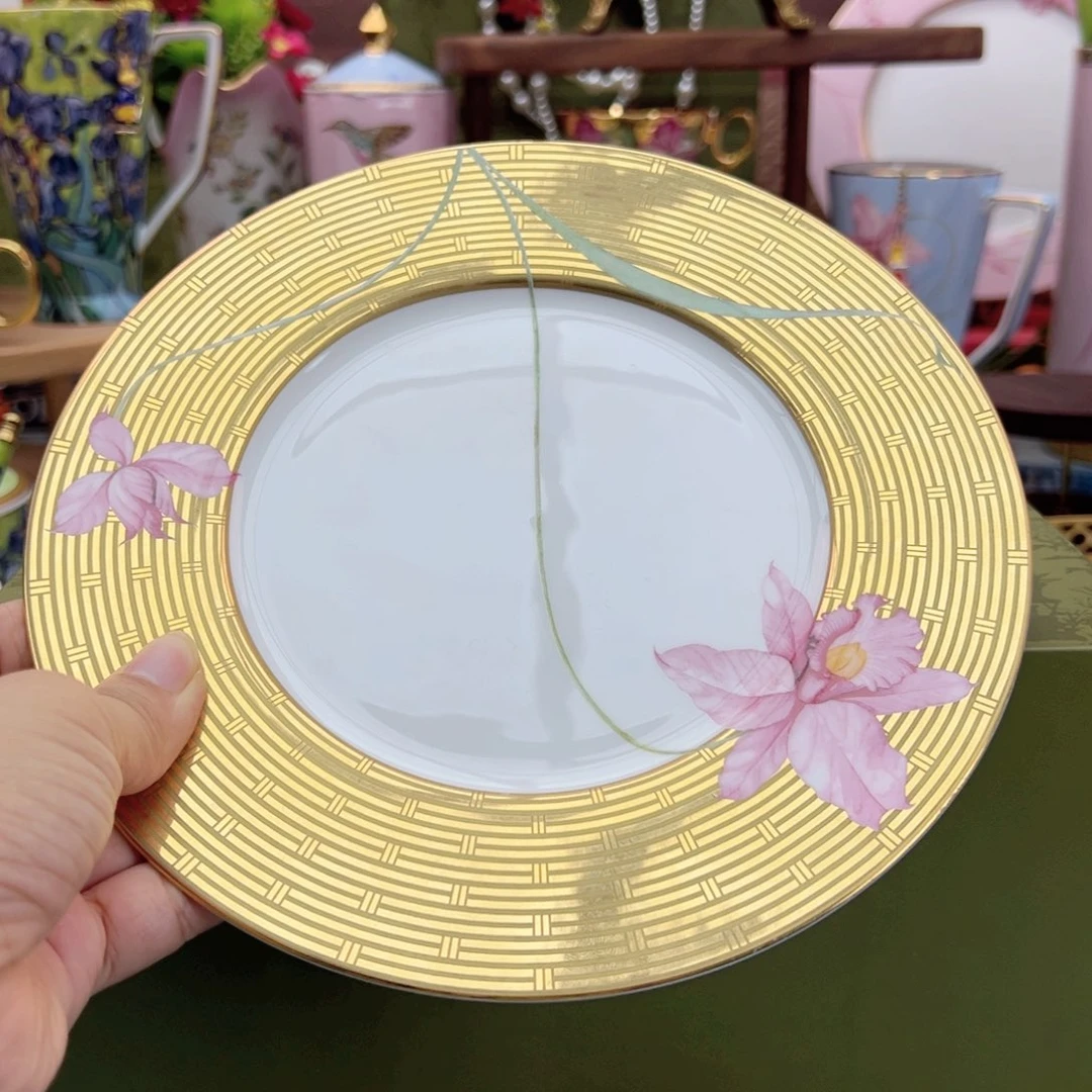 自然写生卡特兰金盘