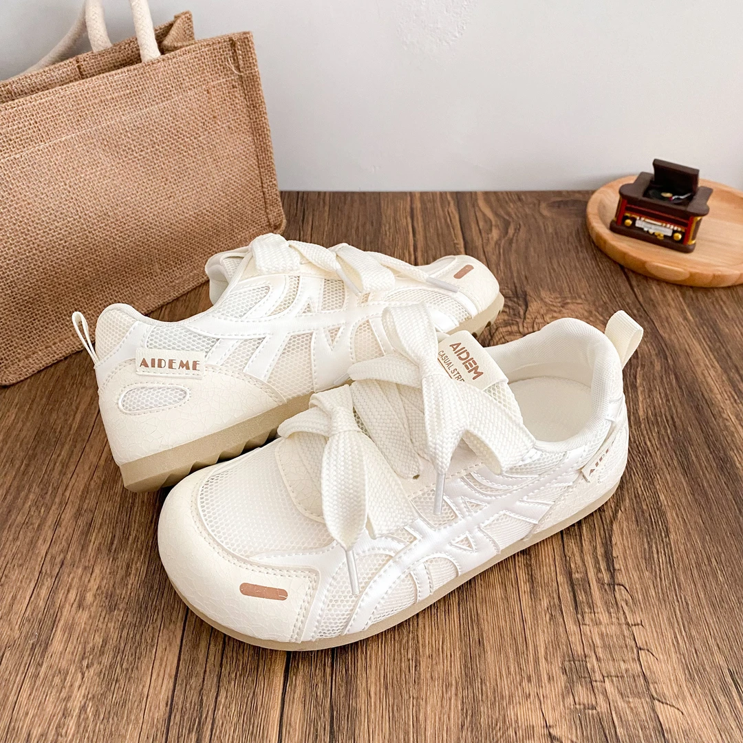 透气不累脚小白鞋德训鞋夏季女款网鞋新款休闲薄款2025运动鞋软底