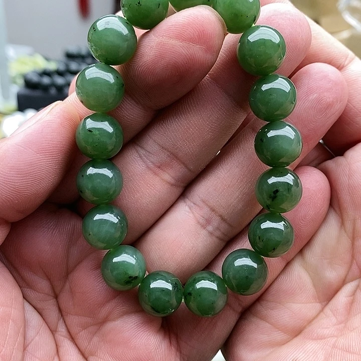 【闪购商品】未镶嵌手串和田玉12碧玉
