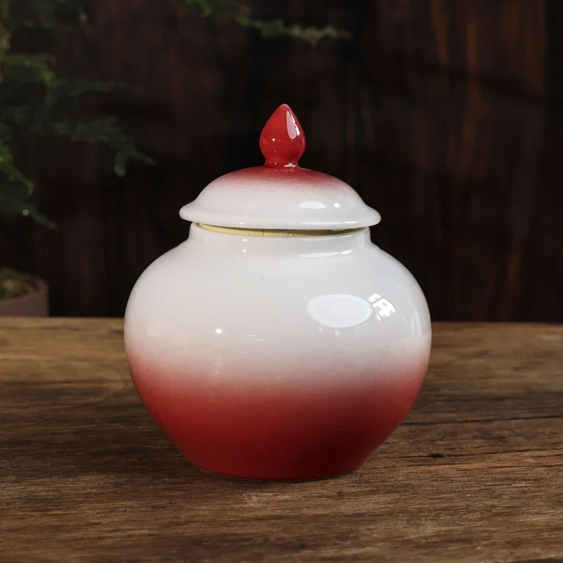 【陶珊居】玫瑰红-将军罐（V2508）