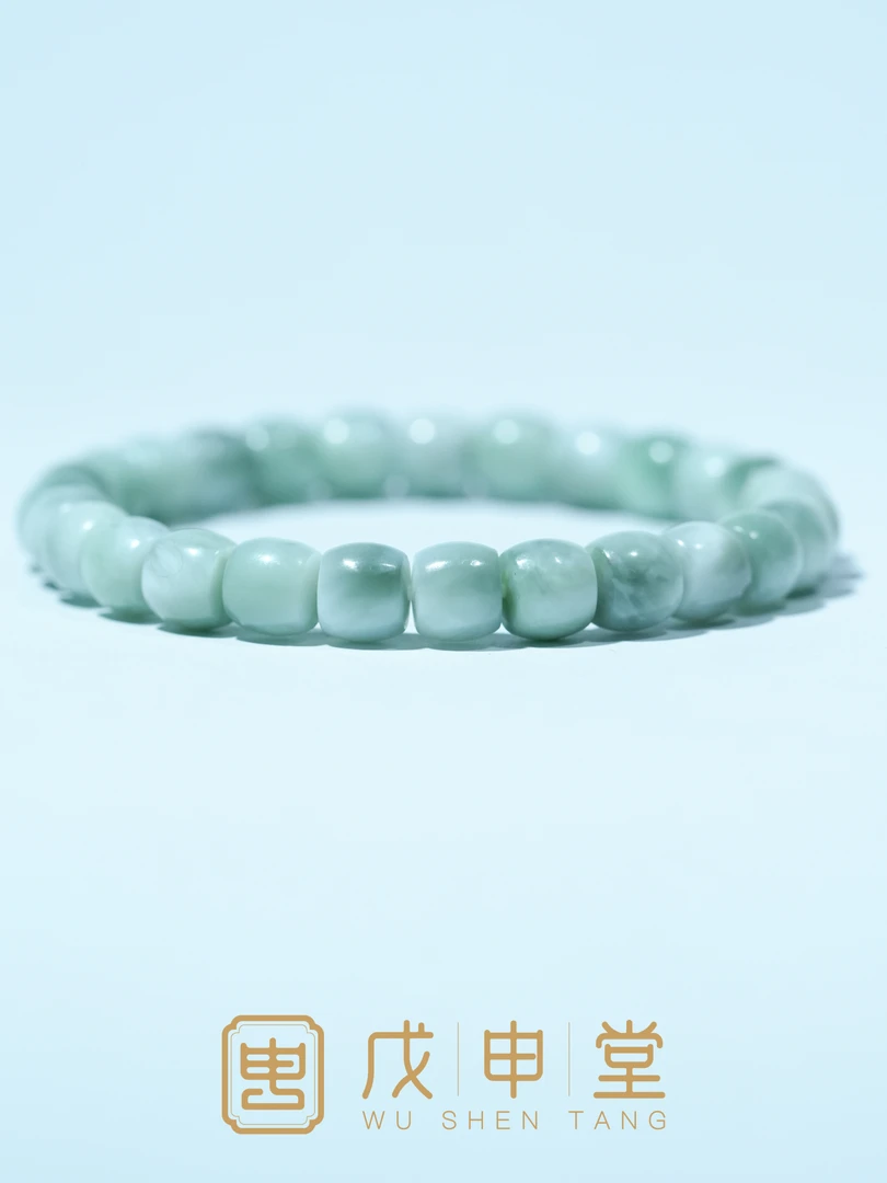 戊申堂【风花雪月·新疆料和田玉】8mm且末黑羊洞新疆料直切细润保真