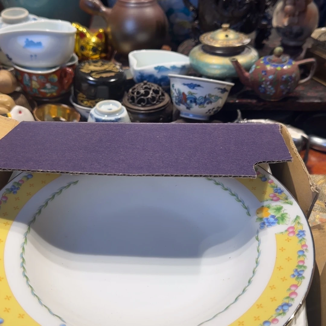 瓷瓷器美术工艺品蓝**饮