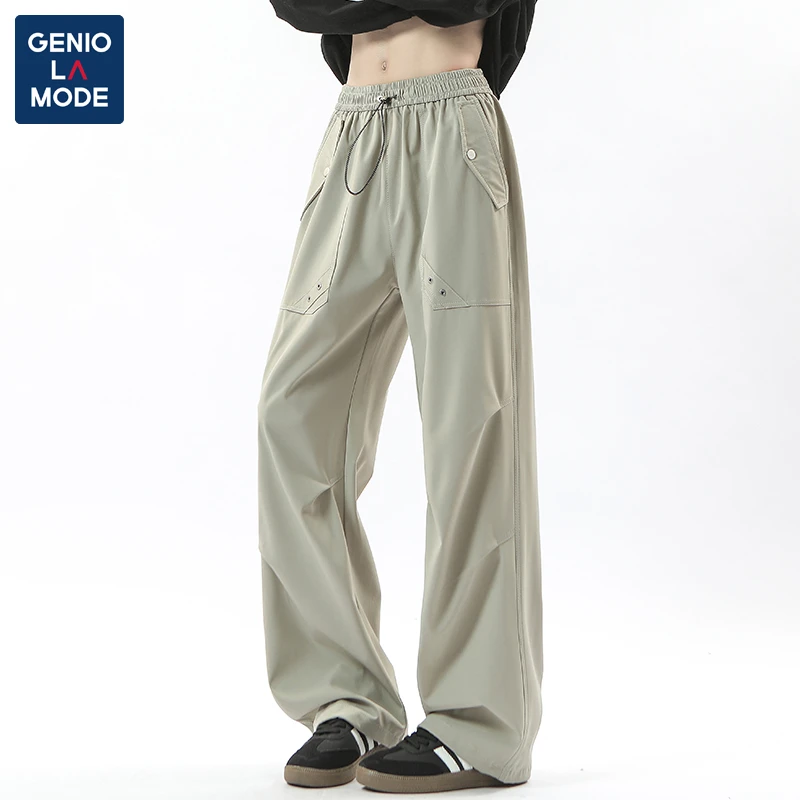 GENIO LAMODE美式休闲裤男女春夏季宽松潮流高街工装裤户外运动裤