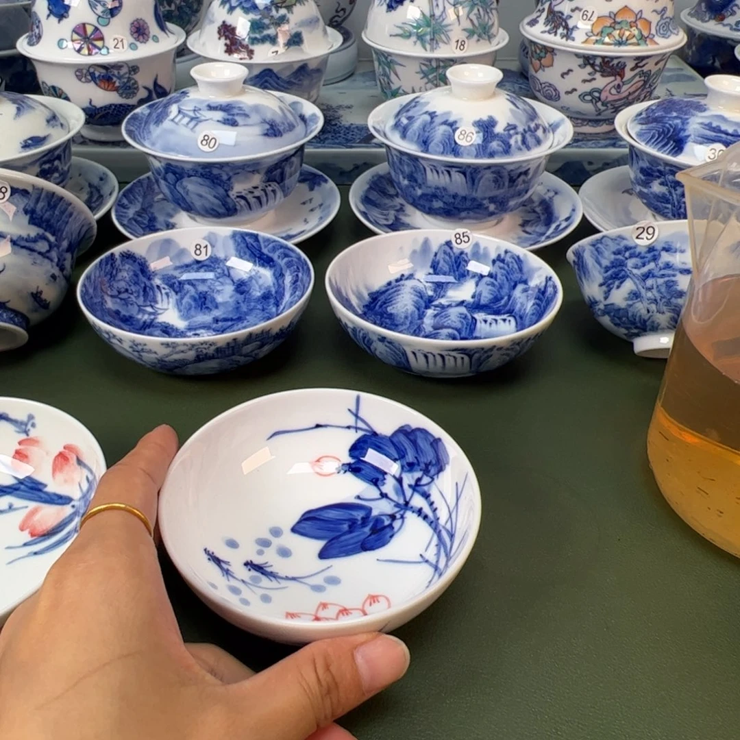 木木景德镇纯手工纯手绘茶具16