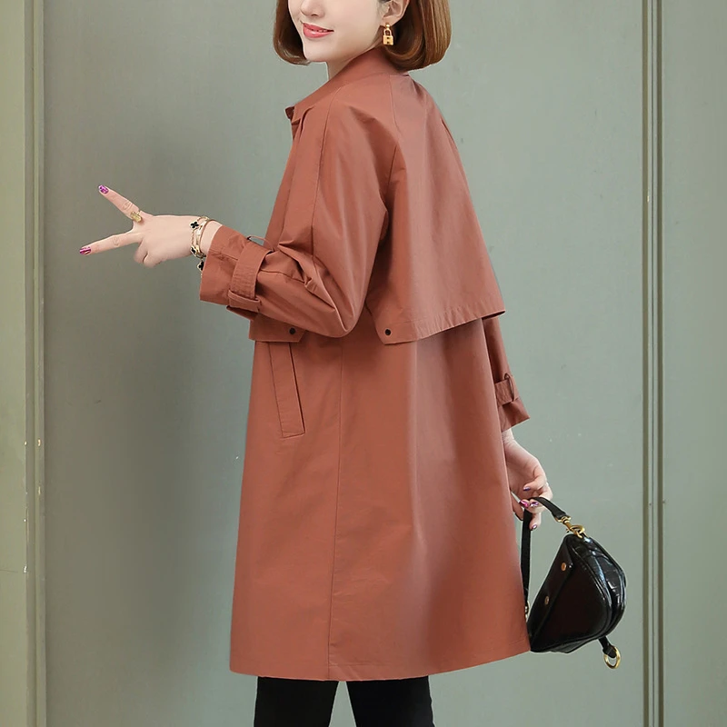 高档女风衣中长款大衣2024年春秋季新款高端气质时尚休闲薄款