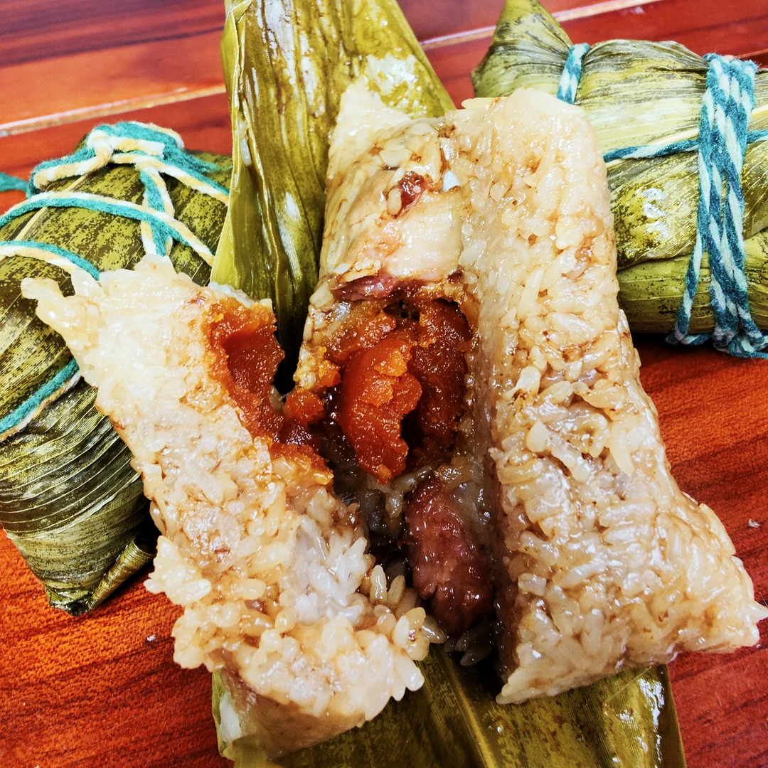 手工粽子蛋黄肉粽肉粽碱水粽红豆蜜枣粽