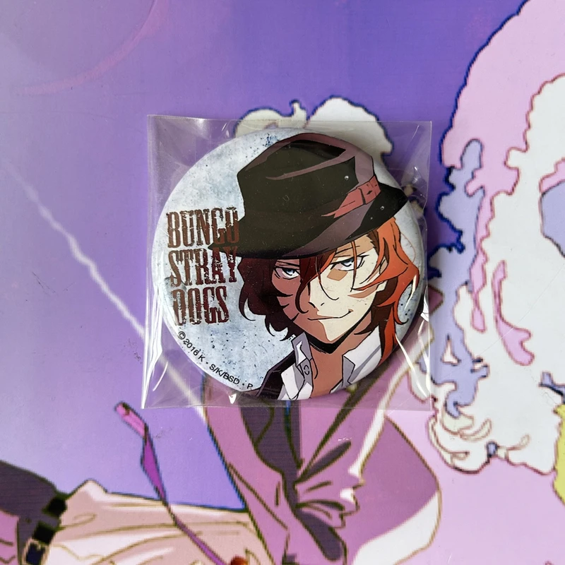 文豪野犬金属吧唧精美色纸小卡