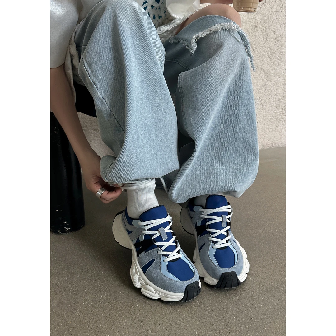 增高4.5cm时尚厚底夏季网红女鞋百搭休闲鞋766-1