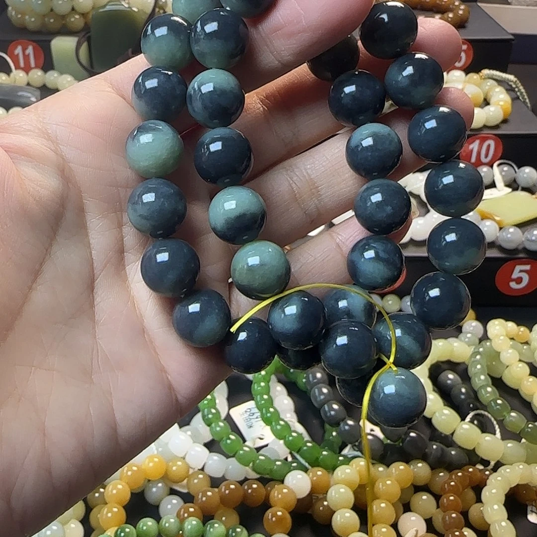 和田玉未镶嵌手链拍一发一