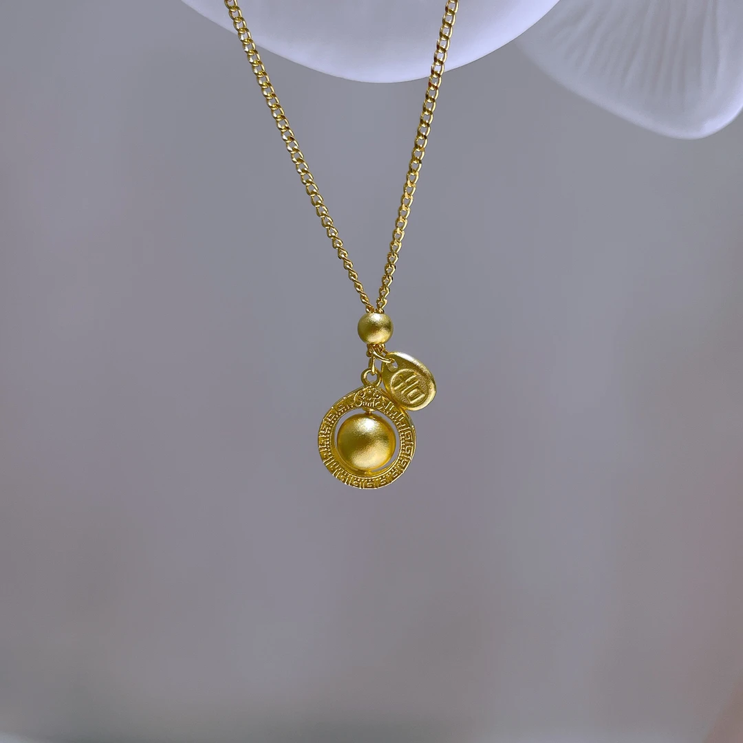 5G足金999轻奢百搭吸钱星黄金套链