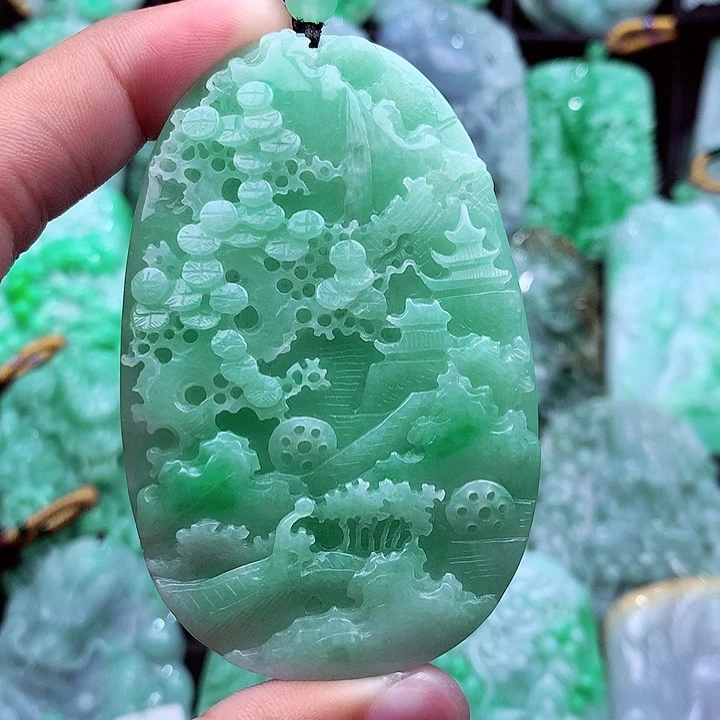 翡翠未镶嵌吊坠(不含链)