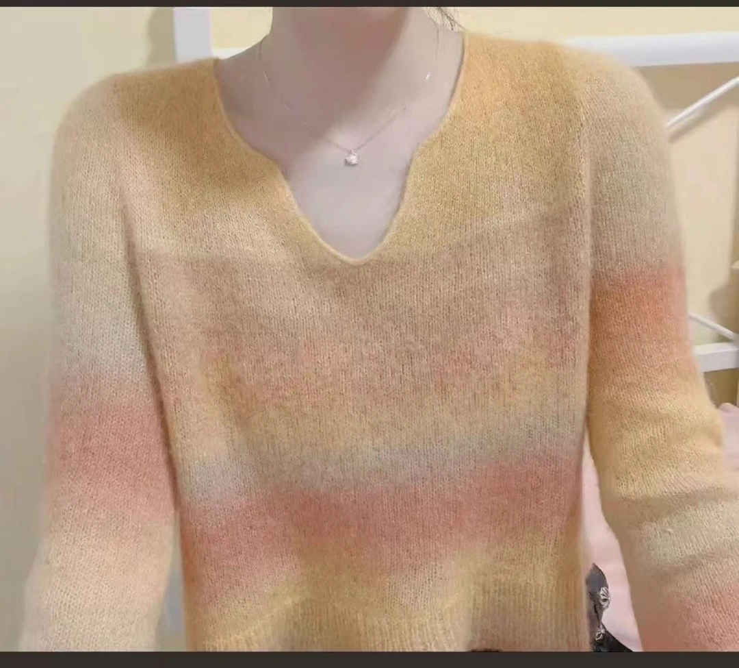 云团 马海毛 渐变色 段然色 到手一包250克