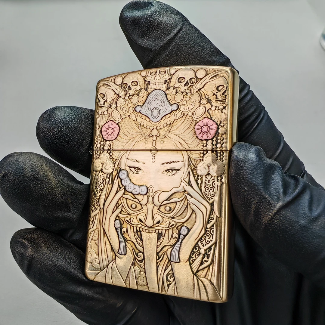 【扎基拉姆】3D浮雕镶嵌 DIY打火机 创意打火机 XQ602