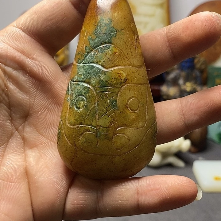 和田玉未镶嵌挂件