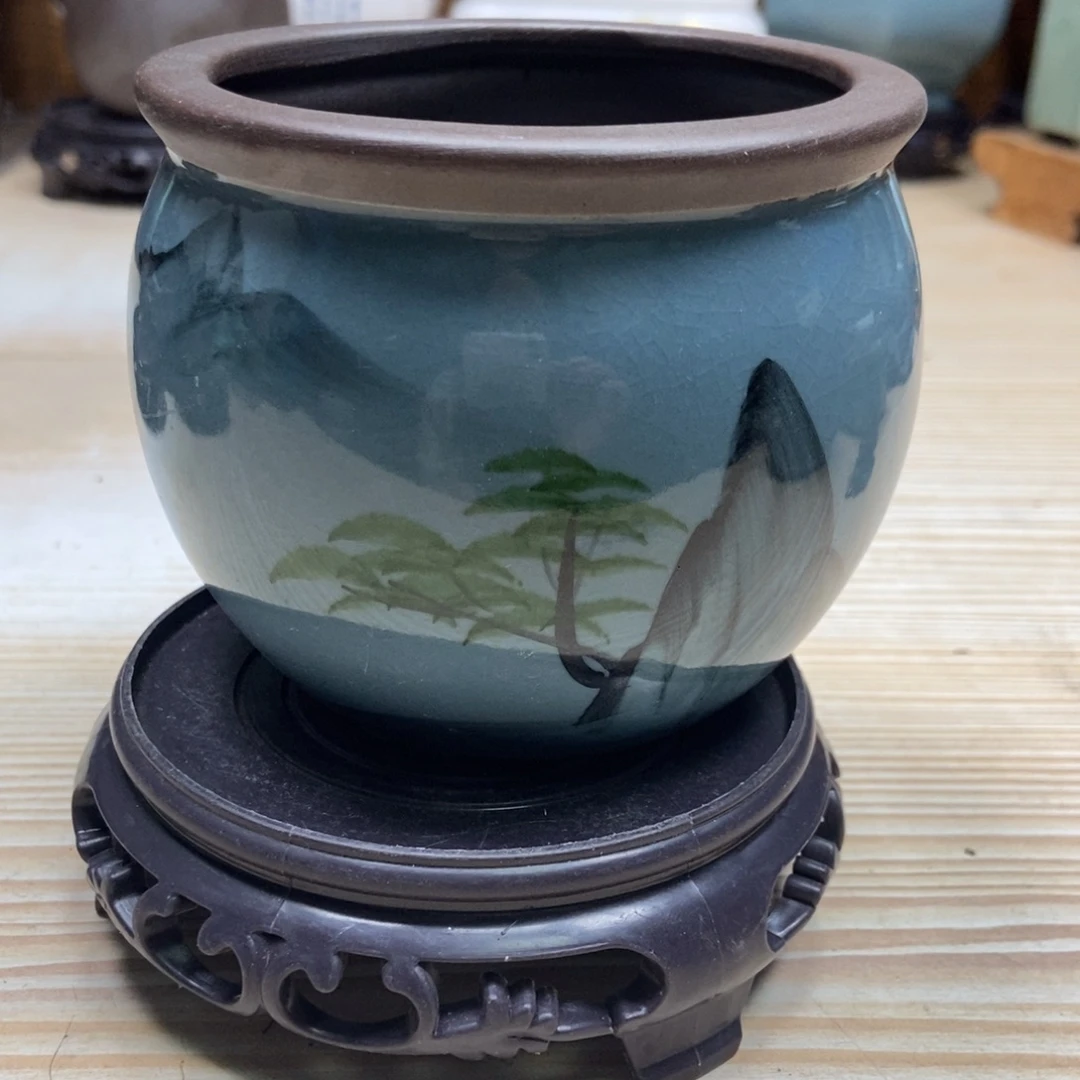 瓷片陶瓷花盆陶瓷艺术