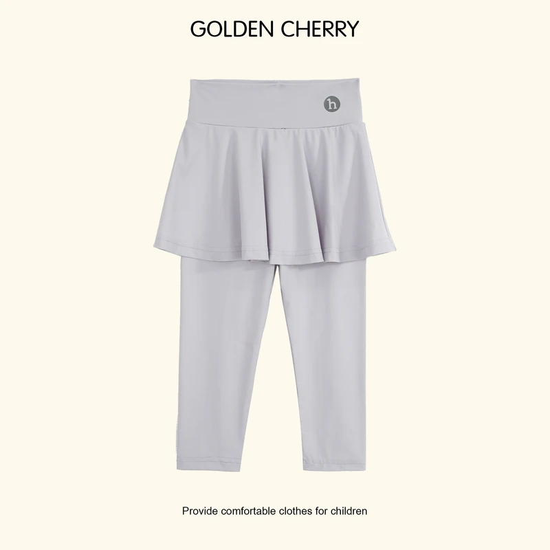 【金樱桃Golden cherry】小童h小标假两件防晒速干裙裤32510