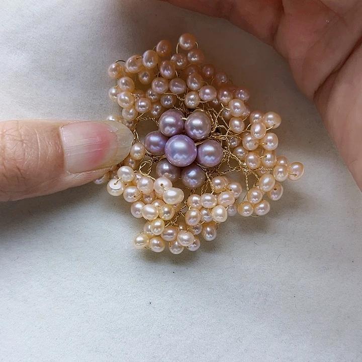 淡水珍珠耳饰银S925镶嵌