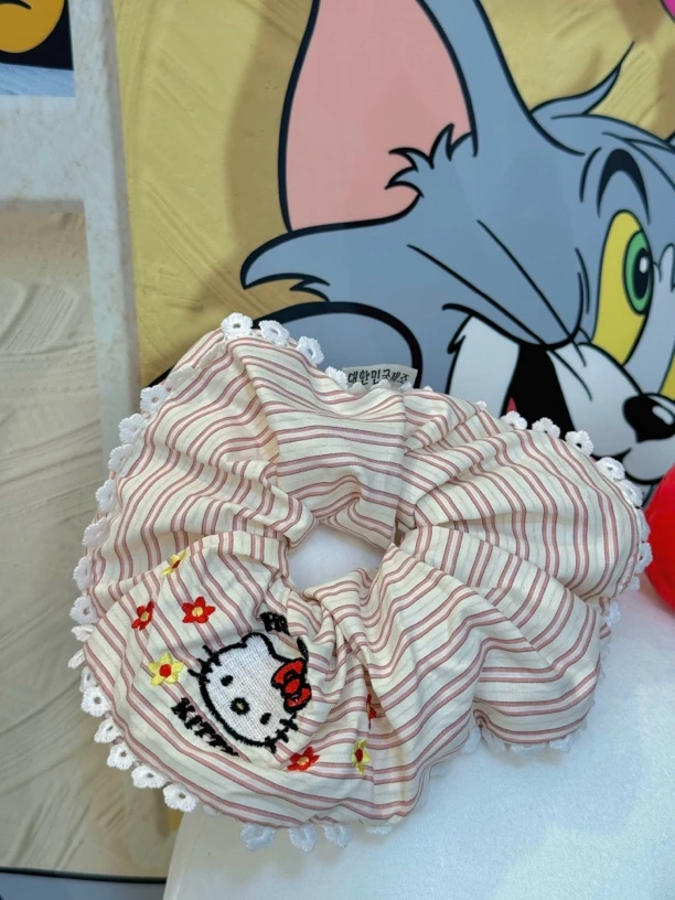 2354条纹KT刺绣发圈