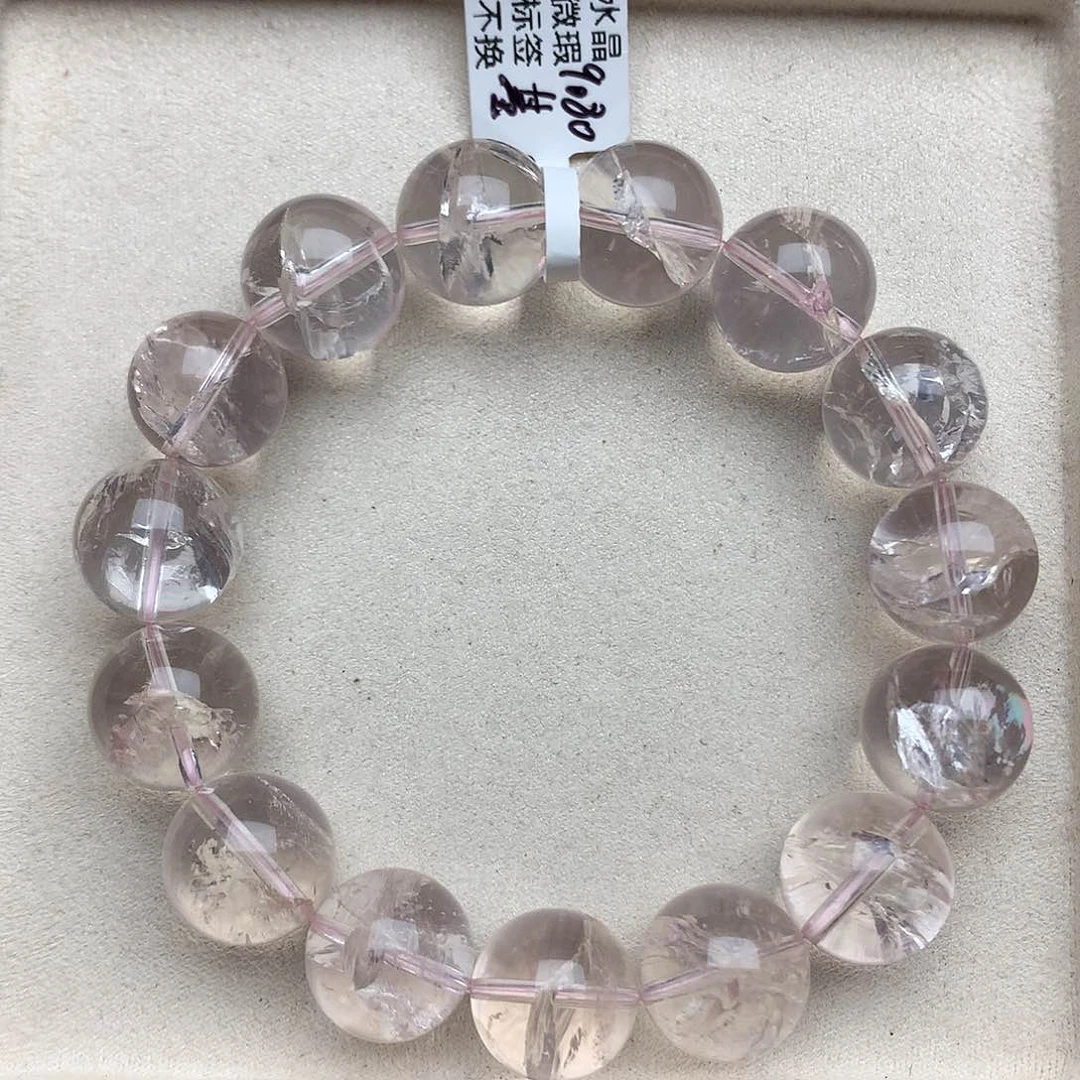 水晶手串未镶嵌粉阿塞