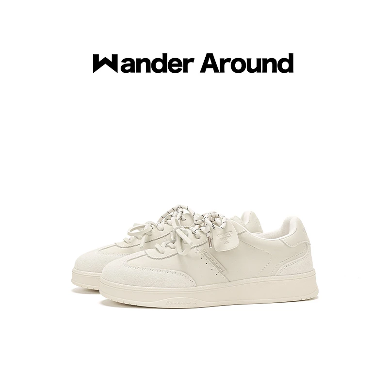 WANDER AROUND25年新款德训鞋休闲百搭低帮系带小众复古鞋子