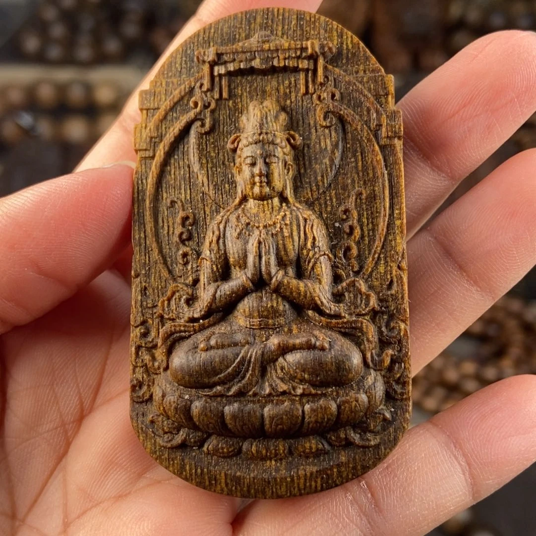 沉香木吊坠登**越南芽庄白棋楠