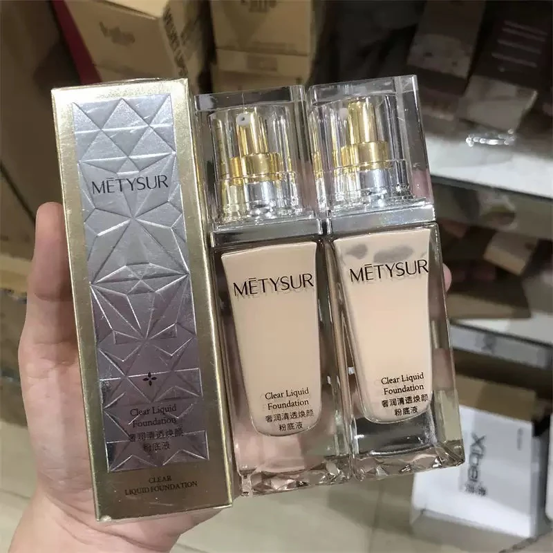 美媞秀奢润清透焕颜粉底液遮瑕保湿控油轻薄服帖持妆养肤粉底霜