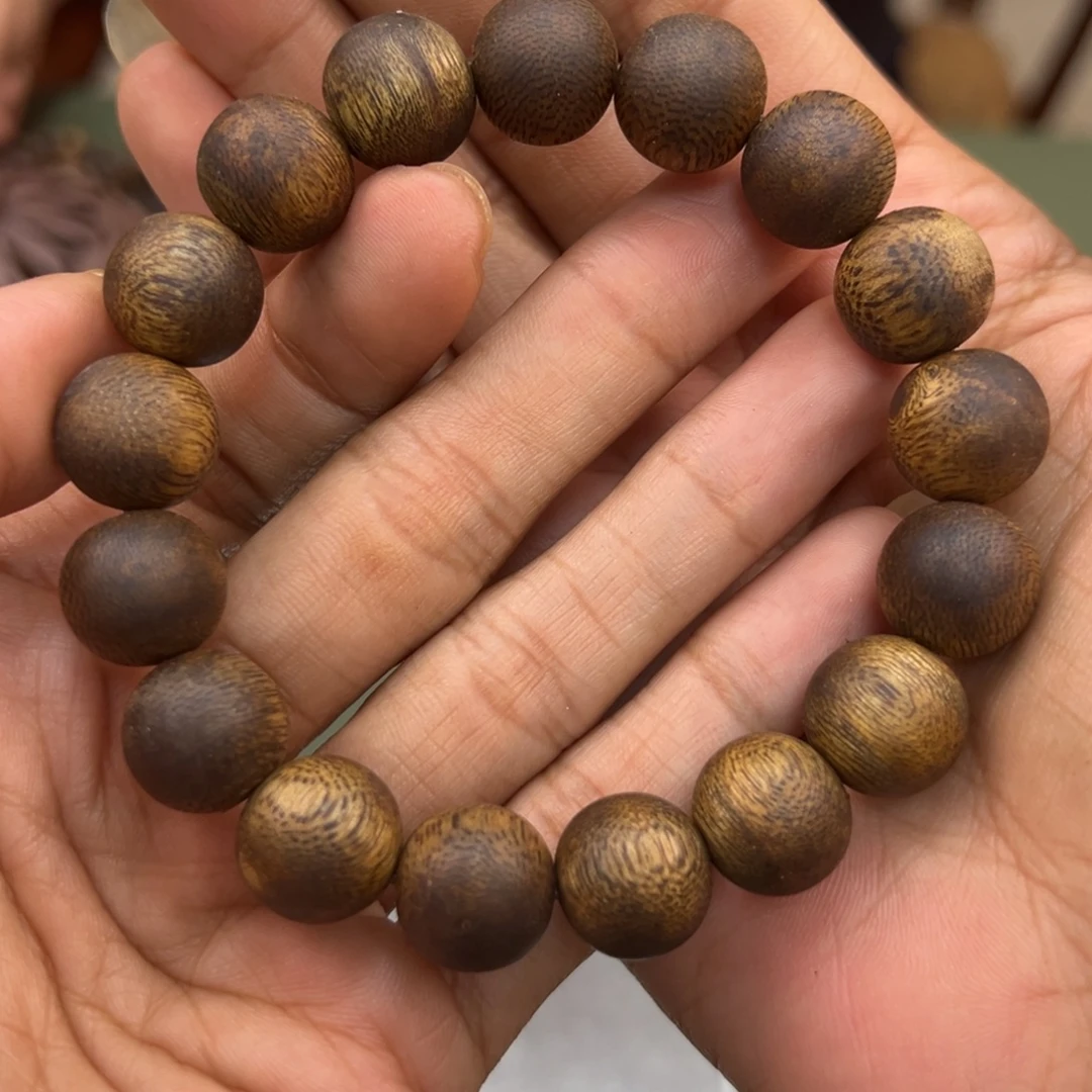 手串沉香乌身卡1.3/15g单圈999沉