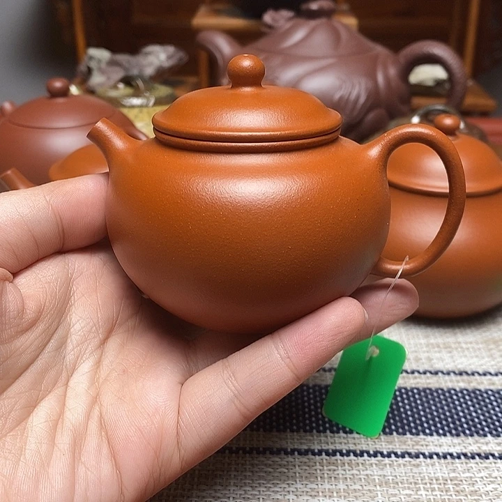 茶壶紫砂贡珠小红泥150毫升