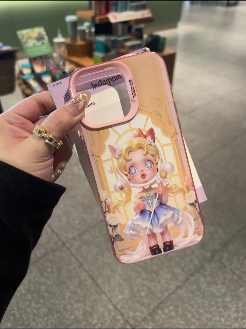 BANCA彩虹手势凯蒂适用iphone15个性可爱/14/16/15卡通创意少女