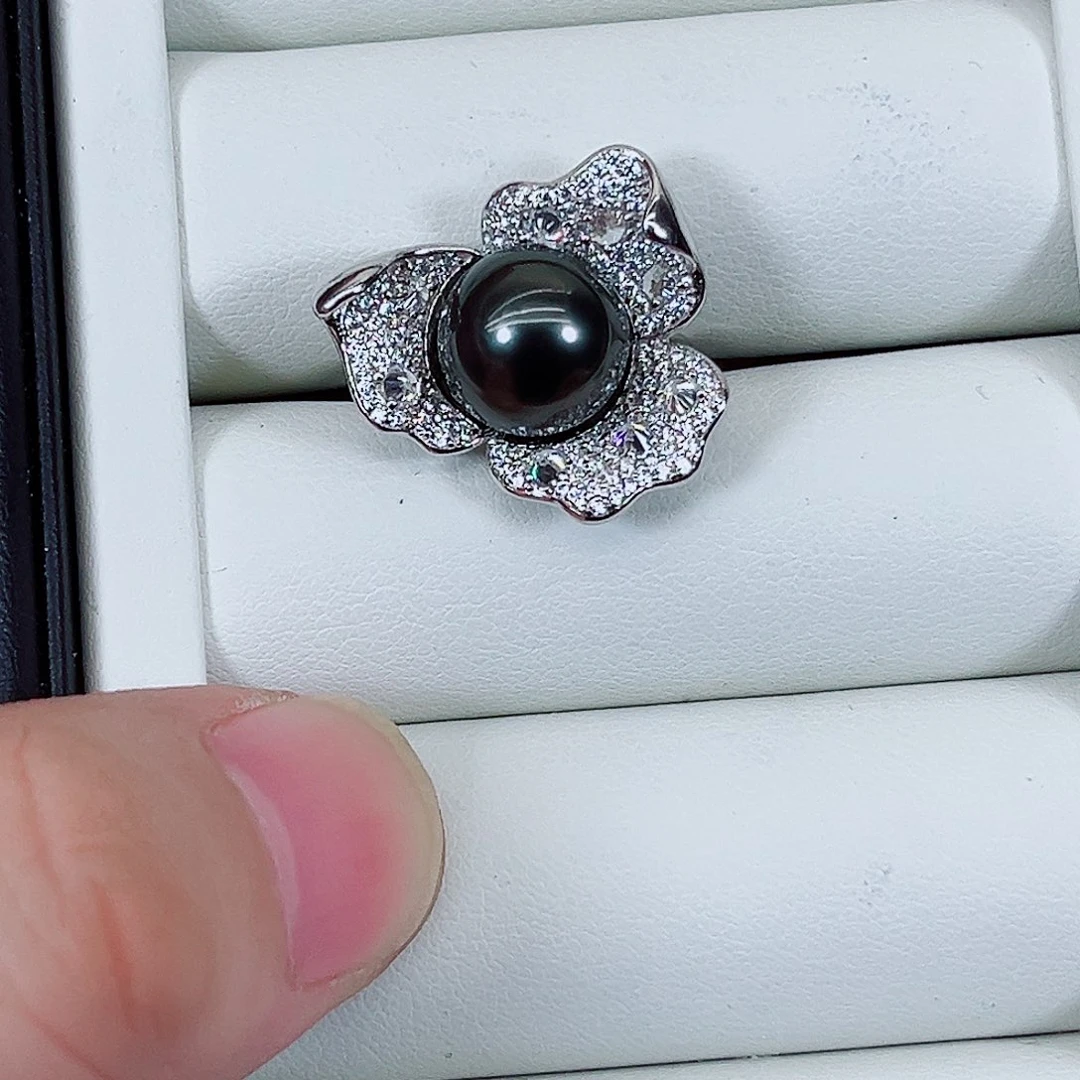 银S925镶嵌颈饰海水珍珠