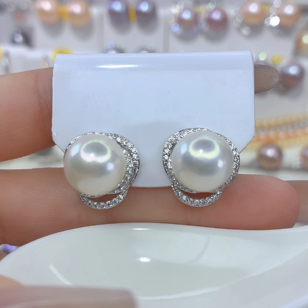 未镶嵌耳饰淡水珍珠