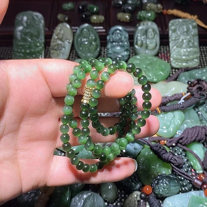 呦***了和田玉（糖玉）未镶嵌车挂