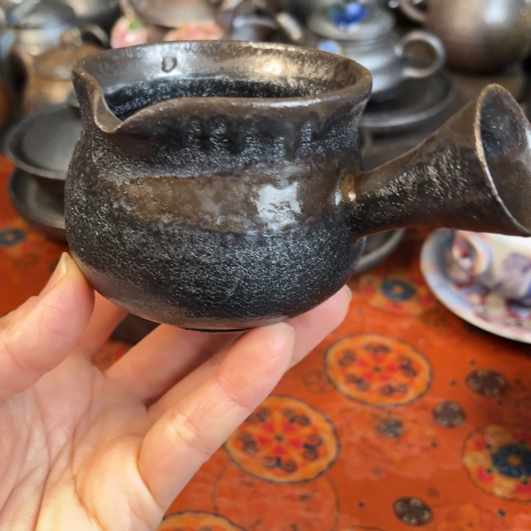 柴烧茶器主人杯杯柴烧