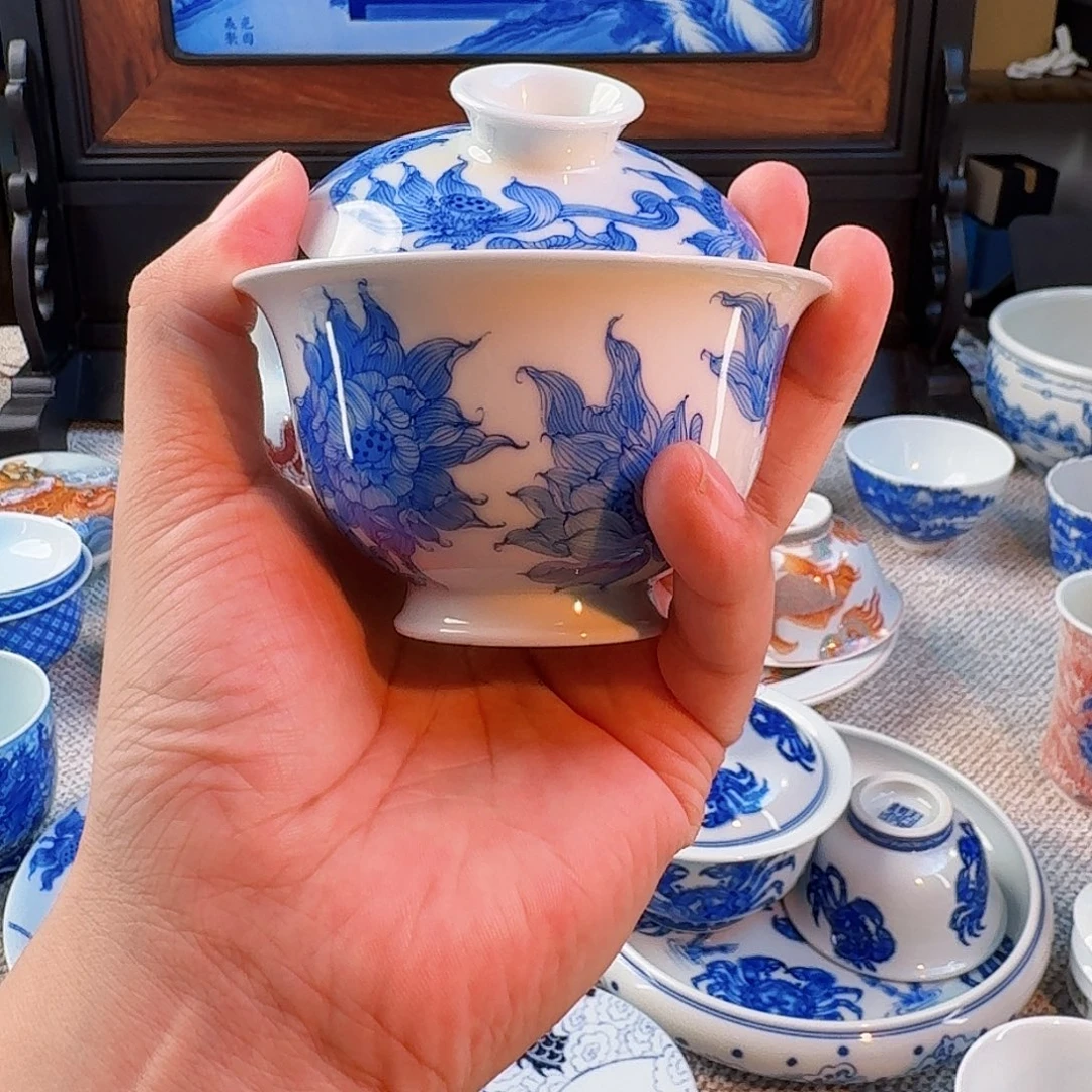 观***丶三件套，盖碗壶乘杯子