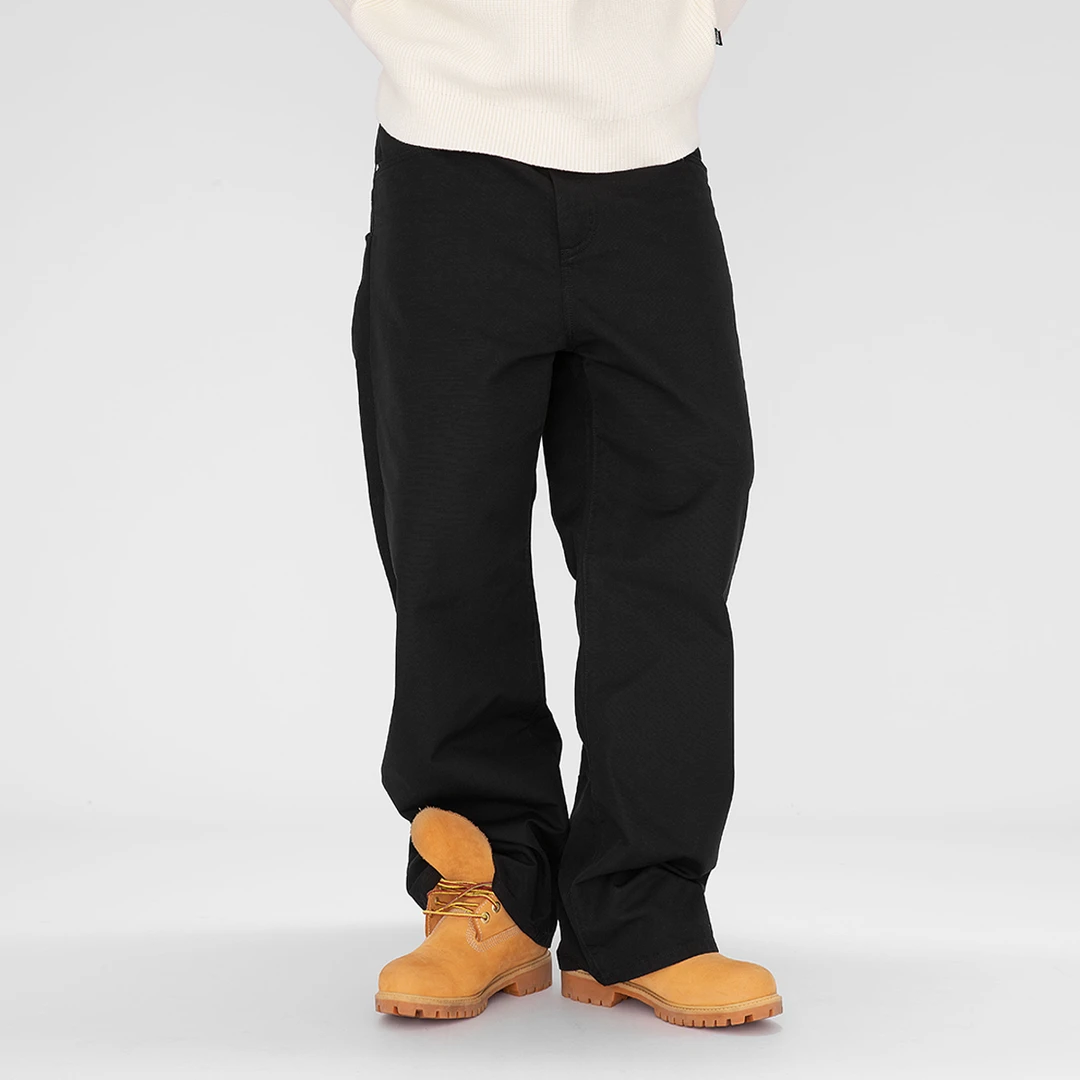 OD/ORANGEDRAGON 2025冬OFFICE工作室纯色简约全棉高级直筒休闲裤