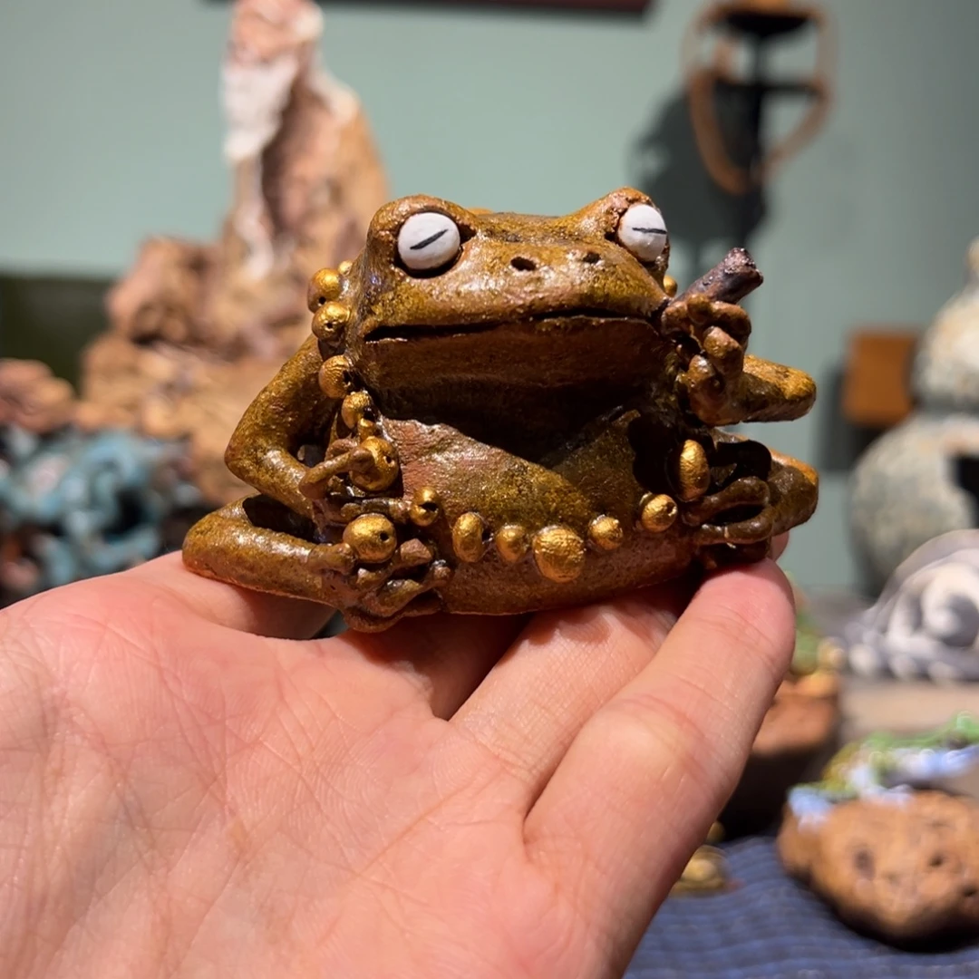 佛串青蛙摆件一物一件
