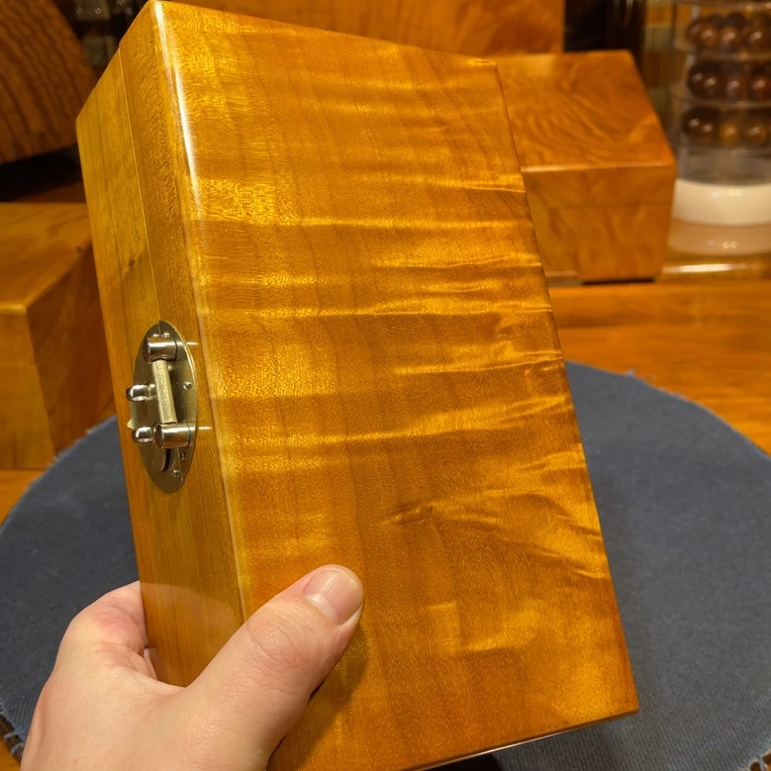 金丝楠23cm水波凤尾金丝楠木小叶桢楠