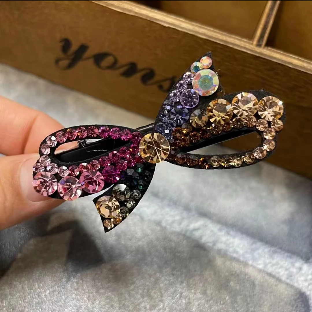 非金属皮质婚庆饰品 发夹鸭嘴夹刘海夹女百搭顶夹发饰法式气质