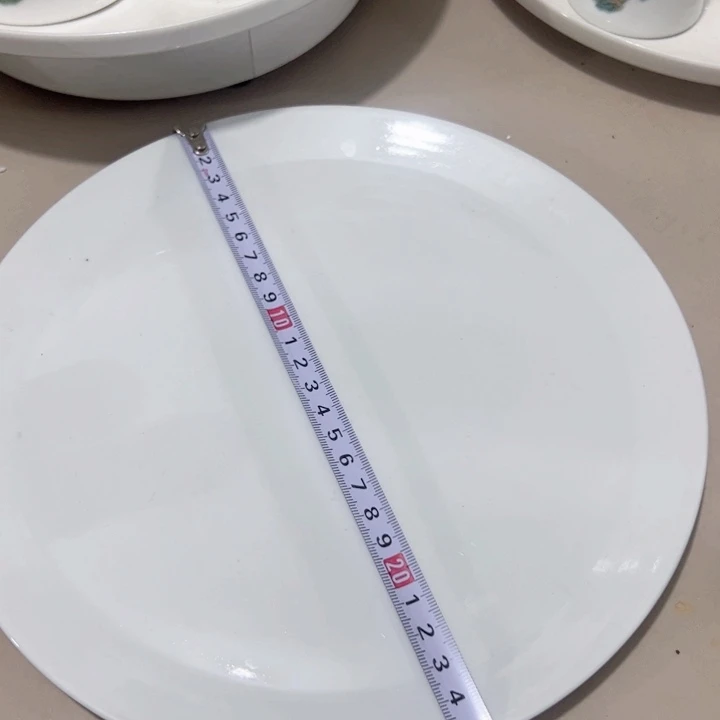 瓷片陶瓷制品白瓷托盘两个