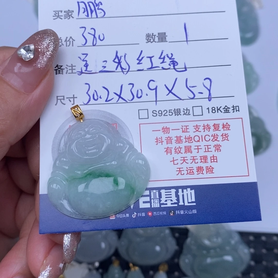 鹏***菲翡翠未镶嵌颈饰天然翡翠