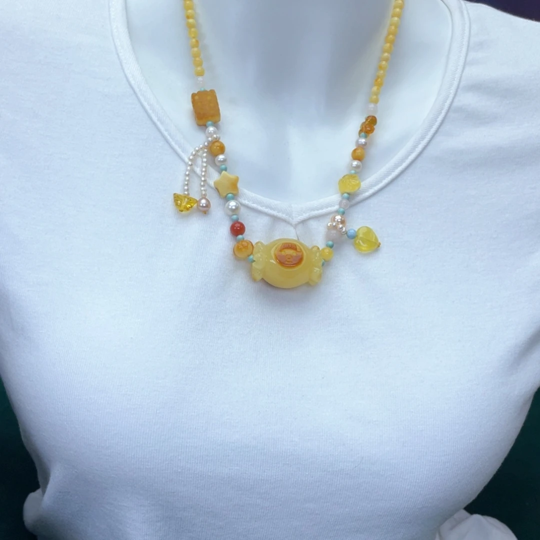 琥珀裸石未镶嵌蜜蜡