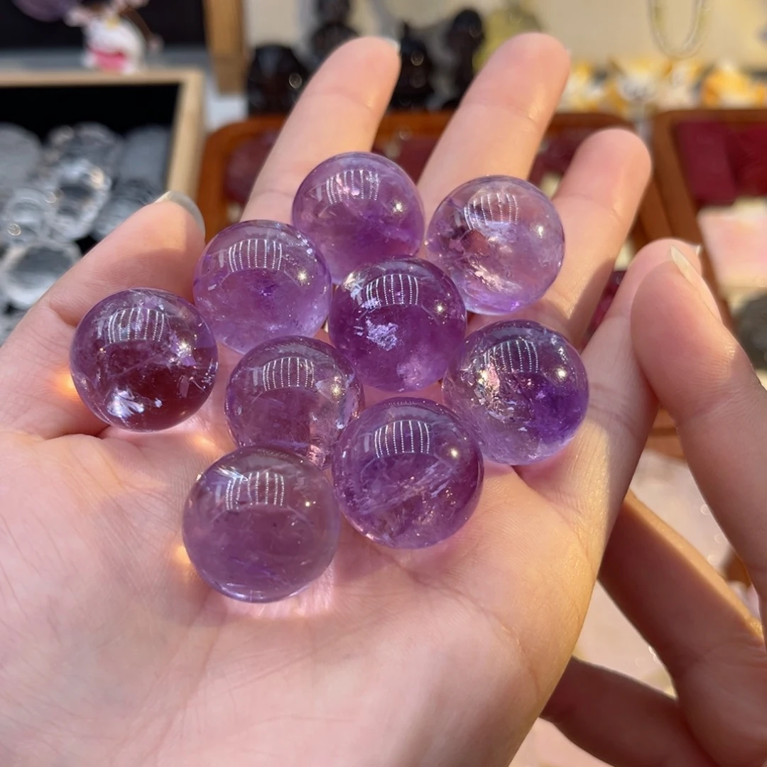 水晶颈饰未镶嵌紫水球3