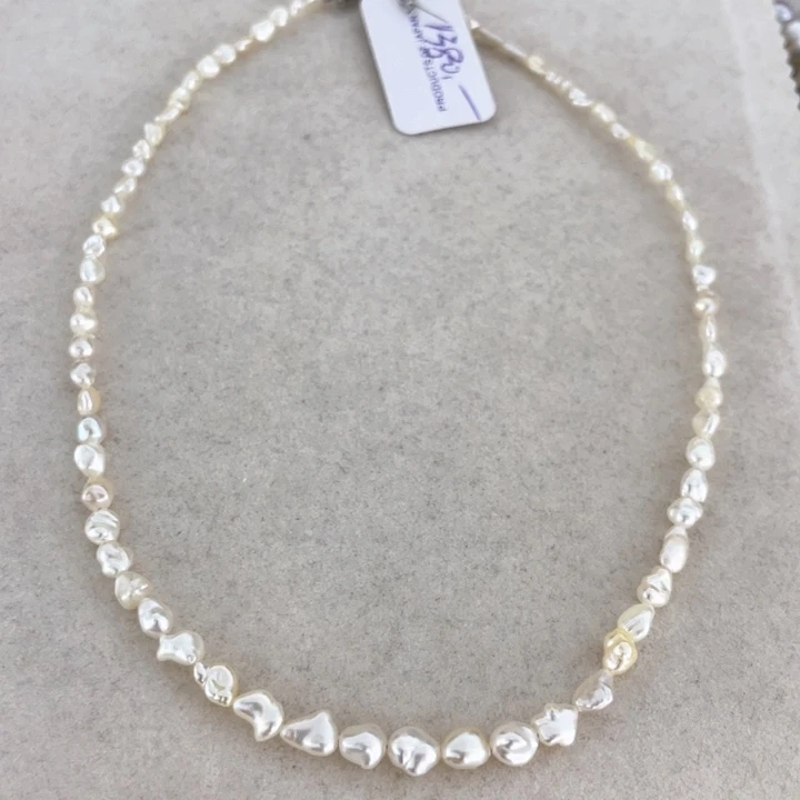 海水珍珠未镶嵌颈饰澳白keshi