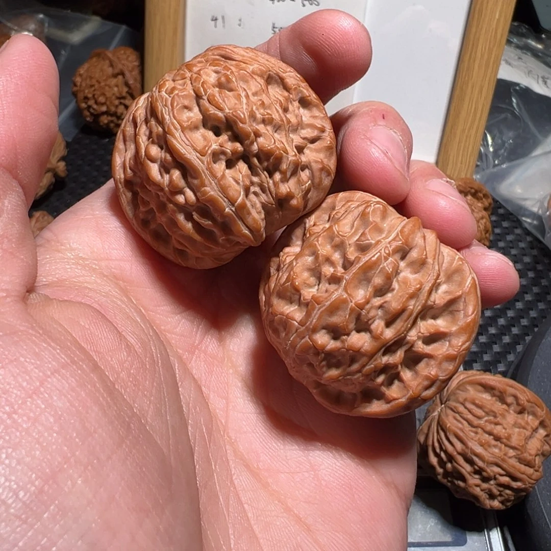 文玩核桃把件粪**蛆磨盘 39