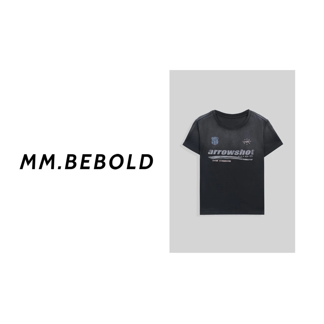 【妙姐精选】溯源 棉 100 美式复古短款T恤XYXS966