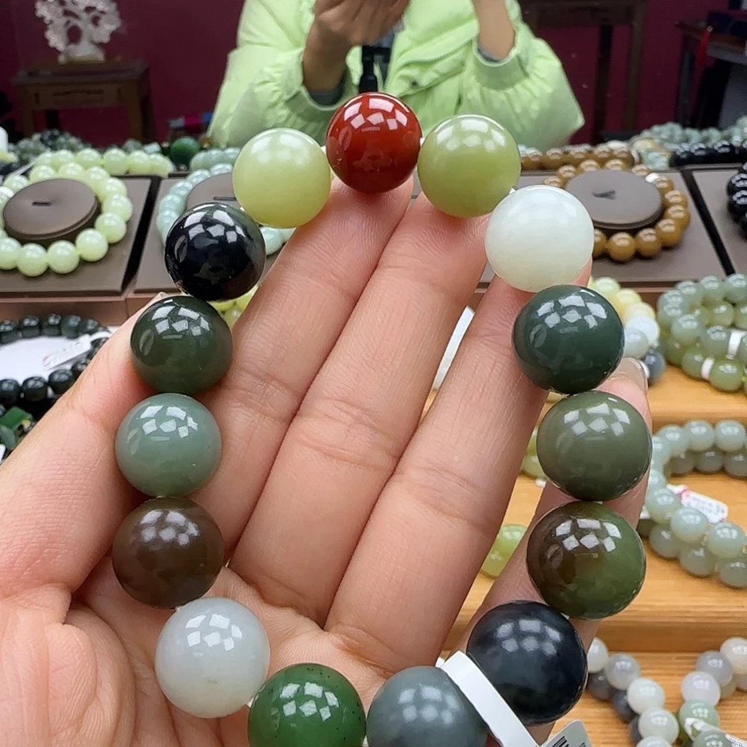 和田玉未镶嵌手链