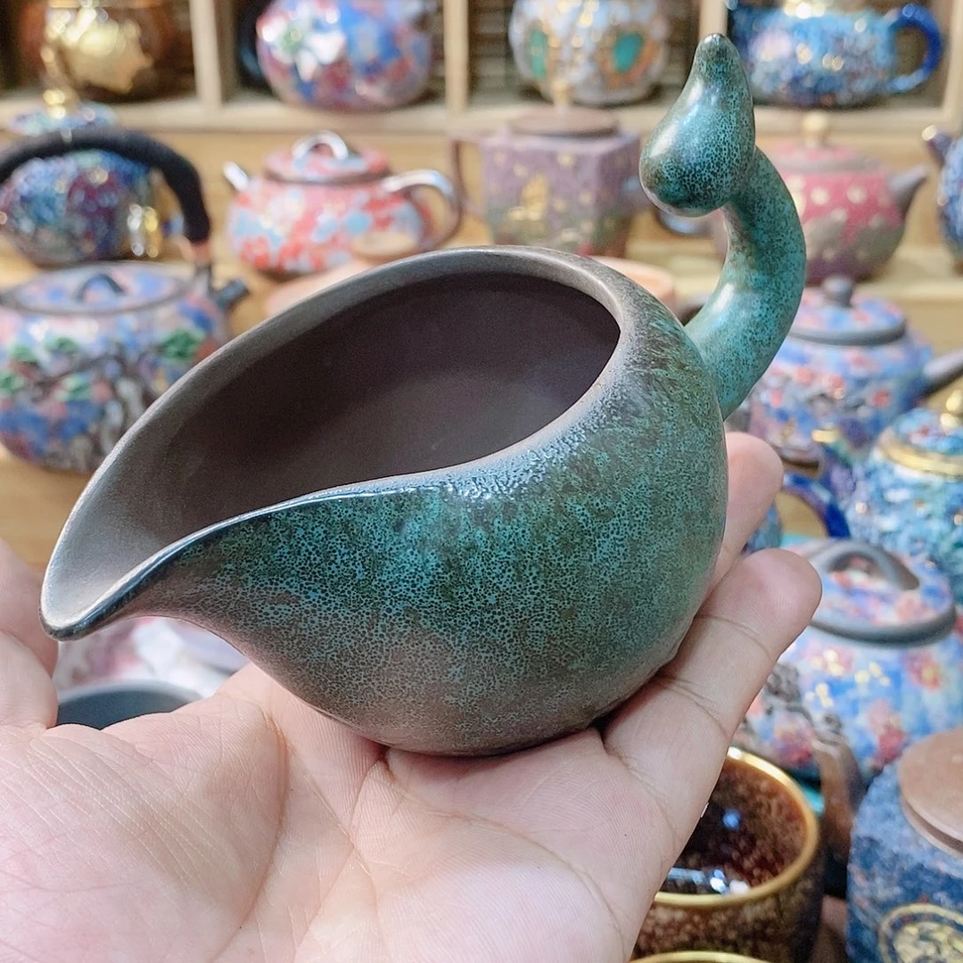 粗陶志野柴烧茶器