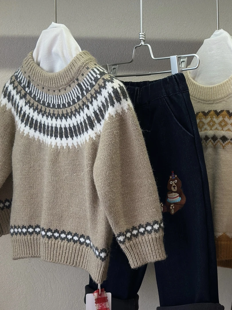 【CC】卡其费尔岛毛衣 0098