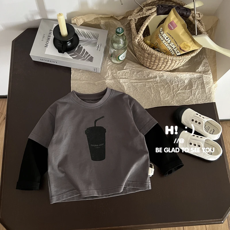 现货【百分百棉】郝叔童品秋季新款2025男童高货百搭网红长袖HL5363
