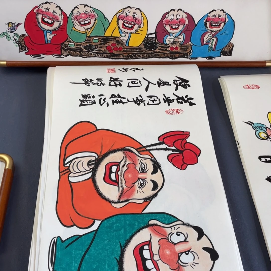 国画纯手绘禅意画作品